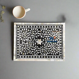 Precio de fábrica BANDEJA DECORATIVA DE MADRE DE PERLA Origen de Vietnam para Ramadán Home Styling y Holiday Export Market - Product Image 1