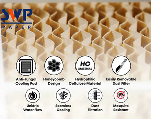 740mm Braun Harzbeschichtete Hochabsorbierende Kraftpapierrolle Doppelseitig 95gsm Industrielle Verwendung Recycelte Materialien Kühlpad - Product Image 4