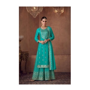 Travail de broderie en Georgette de qualité standard Gulkayra Vaani Salwar Kameez du fournisseur et exportateur indien - Product Image 1