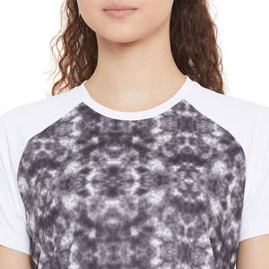 Mode féminine personnalisée sublimée T-Shirt à manches courtes 100% coton toile tissu Anti-rides respirant décontracté personnalisé - Product Image 5