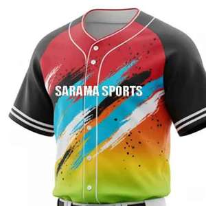 Maillot et pantalon de baseball en gros, logo personnalisé, uniforme de baseball pour hommes et jeunes, vêtements de softball respirants - Product Image 2