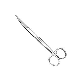 Ciseaux chirurgicaux à pointe fine, manuels, en acier inoxydable allemand, iris, droits, à pointe arrondie, 11,5 cm (4,5 pouces), certifiés CE - Product Image 5