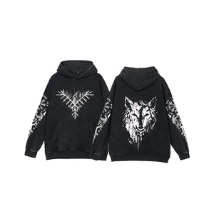 Sudadera con capucha lavada Vintage de piedra al por mayor Tie Dye 3D Print Acid Wash Hoodie Heavyweight Cotton French Terry sudaderas con capucha extragrandes para hombre - Product Image 1