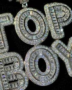 จี้เพชรมออิสซาไนท์สุดหรูสำหรับทุกเพศเครื่องประดับฮิปฮอปสีเงินสเตอร์ลิงปรับแต่งได้สำหรับกิจกรรมพิเศษ - Product Image 4