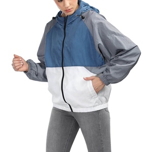 Chaqueta Cortavientos con Capucha Personalizada para Mujer, Impermeable, 100% Poliéster, Cierre de Cremallera, Talla Grande, Ropa de Abrigo para Invierno - Product Image 4