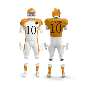 Uniforme de football américain sur mesure en gros |   Tenue de football d'équipe avec maillot et pantalon |   Vêtements de sport en polyester respirant - Product Image 4