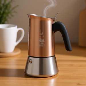 Cafetera Venus Induction de 4 tazas, de acero inoxidable con acabado en cobre y cromo, modelo 0007284 CN - Product Image 3