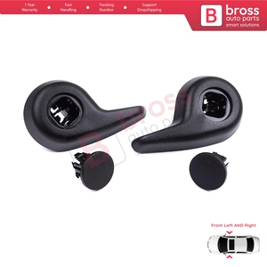 Juego de manijas ajustables delanteras para reclinación BDP1421, color negro, para Megane MK4 B9A K9A Talis LP KP 2015 en adelante, 874519982R 874016692R - Product Image 3