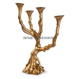 Vente directe d'usine bougeoir intérieur et extérieur Vintage Table à manger chandelier décoration maison bougeoir en aluminium - Product Image 1