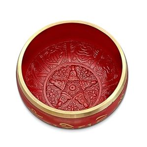 Japanese Singing Bowl <b>Set</b> Handmade Sound Healing Bowl Hammered Himalayan Brass Metal Meditation Large Sing Bowl - Product Image 2