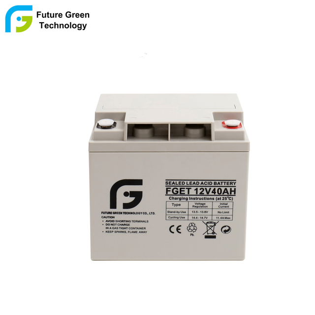 Rechargeable 12V40Ah Sealed AGM Deep Cycle Lead Acid Battery for Home Appliances Solar Energy Storage Emergency