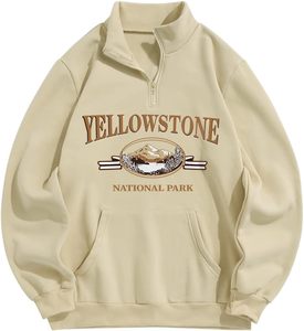 Blank Unisex Crewneck Sweatshirt Oversized Boxy Cropped Acid Wash Sweatshirt Breathable <b>Lightweight</b> <b>Hoodies</b> - Product Image 2