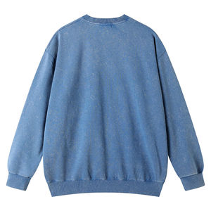 Sudadera Clásica de Algodón 100% con Lavado Ácido, Cuello Redondo, Talla Personalizada, Estilo Básico para Hombre - Product Image 6