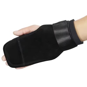 Cuir de vachette personnalisé de haute qualité poignées d'haltérophilie à la main de gymnastique gants d'haltérophilie de gymnastique avec logo personnalisé - Product Image 3