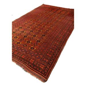 Kiaan Large Area Hand Knotted <b>Wool</b> Rugs <b>Red</b> Orange Geometric for Home 9x12 Rectangle Hallway Room Rug-Paem-75 Jaipur Rugs EU - Product Image 2