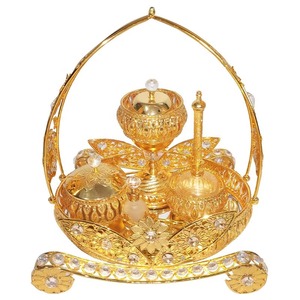 Arabic Metal Brass Incense <b>burner</b> Set Beautiful New Design Home Deco <b>Bakhoor</b> <b>Burner</b> Hot Selling New Design - Product Image 4