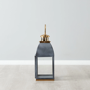 Lanterne en métal noir, fer forgé, porte-bougie artisanal, décoration intérieure, utilisation en extérieur et en intérieur, écologique, durable, résistant à la chaleur - Product Image 4