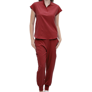 OEM personnalisé hôpital infirmière de haute qualité tissu peigné hôpital gommage ensembles gommage ensemble uniformes tissé soins infirmiers médicaux gommages - Product Image 3