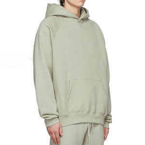 Nouveau design Sweats à capuche crème pour hommes en coton polaire Boxy Oversize Pullover Hoodies Casual Fit Streetwear Custom Heavyweight - Product Image 2