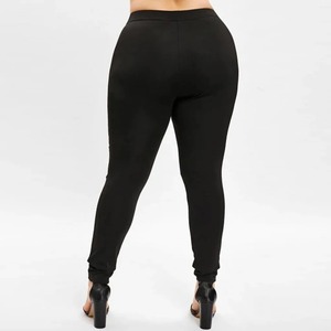 Legging de algodón 100% de diseño único para mujer, tejido de punto de cintura media, precio razonable para uso en exteriores, logotipo personalizable de MOQ bajo - Product Image 2