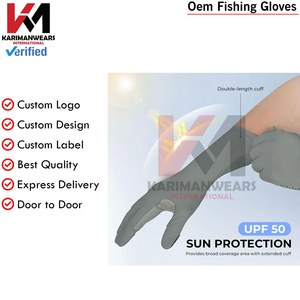 Gants de pêche OEM résistants aux UV Vente en gros directe d'usine Gants de pêche respirants pour hommes Conception personnalisée OEM - Product Image 5