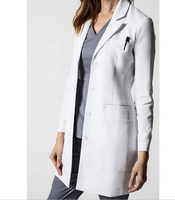 Offre Spéciale meilleure qualité unisexe hôpital médical uniformes de laboratoire manteau du médecin infirmière blanc couleur personnalisée impression numérique