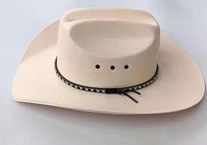 หมวกคาวบอยหนังแท้หมวกหนังแท้มีสไตล์ทำด้วยมือทนทานใช้ได้หลากหลาย - Product Image 2