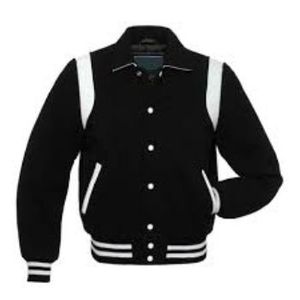 Chaquetas universitarias de talla grande para hombre, venta al por mayor, chaquetas universitarias en blanco con logotipo personalizado, chaqueta universitaria Lisa Letterman para hombre 2024 - Product Image 1