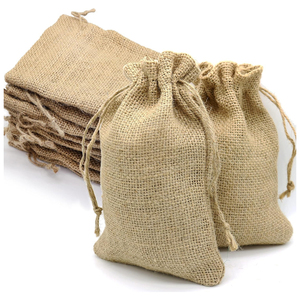 Eco friendly high quality <strong>jute</strong> gift bag burlap bags <strong>drawstring</strong> - Product Image 5