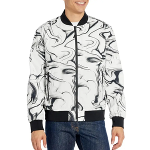 Gran oferta de chaqueta Bomber de lona para hombre para ropa de invierno con cuello levantado y logotipo frontal transpirable de alta calidad hecho en Pakistán - Product Image 1