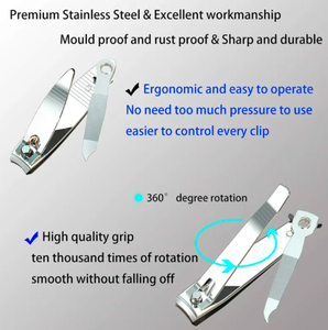 Vente chaude Outils De Soins Des Ongles En Acier Au Carbone Manucure Ensemble Pédicure Cuticule Orteils Doigts Coupe-Ongles Ensembles Par ANAAIF - Product Image 4