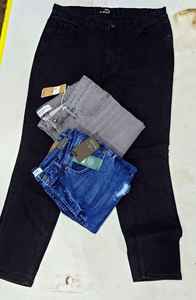 Jeans slim fit pour homme, coupe droite mi-longue, adoucissant, séchage rapide personnalisé, écologique, 100% coton, tendance streetwear, look rétro, diversifié, coloré - Product Image 3