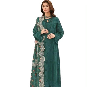 Robe de style pakistanais la plus vendue en pur coton cambric Salwar pakistanais pour femmes disponible à un prix abordable - Product Image 1