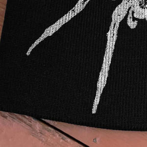 Gorro de punto Jacquard de marca personalizada OEM, gorro de invierno con lazos de puntos, camuflaje para actividades al aire libre a la moda, equipos de uso en la playa - Product Image 4