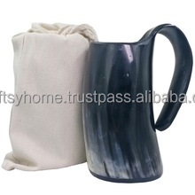 Vente en gros fini à la main naturel Viking corne à boire tasses à bière qualité supérieure Viking corne tasse Viking corne tasse - Product Image 6