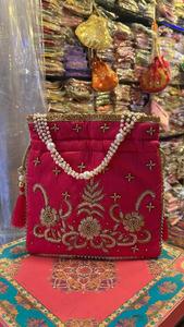 Hot Selling Beautiful Indian Handmade Rajasthani Drawstring Potli Bags <b>for</b> <b>Wedding</b> Gift Returns Gifts Coin Purse <b>Handbags</b> - Product Image 4