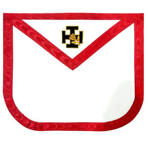 2025 RITE ÉCOSSAIS MAÇONNIQUE AASR TABLIER SATIN ROND 18E DEGRÉ (SATIN) - Product Image 3