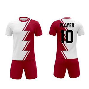 Maillot de football personnalisé de haute qualité avec col ensembles d'uniformes de football maillot de football en maille respirante - Product Image 1