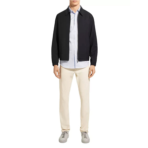 Chaqueta bomber ligera personalizada OEM para hombre, poliéster 100%, cremallera cómoda con cuello levantado, ropa para exteriores - Product Image 3