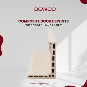 Dewoo พีวีซีออกแบบได้ตามต้องการคุณภาพสูง60*45 60*30มม. ประตูกันน้ำ WPC ภายในโรงแรม5.6ม. บรรจุภัณฑ์ใหม่เวียดนาม - Product Image 6