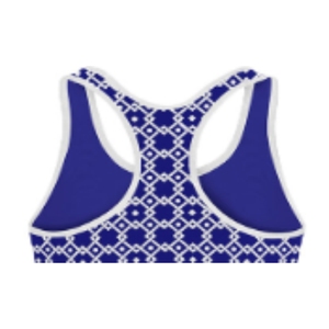 Venta al por mayor de mujeres de cuello redondo Yoga Sports Bra Top acanalado de tiras de cuatro vías sujetador elástico en tallas grandes diseño ligero - Product Image 1