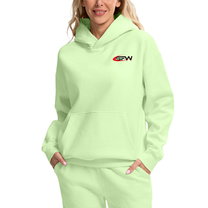 Sudaderas con Capucha para Mujer, OEM, Personalizadas, de Algodón, Estilo Oversize, Sudaderas Lisas con Capucha, Chaquetas de Forro Polar, Ropa Deportiva, Moda Urbana - Product Image 1