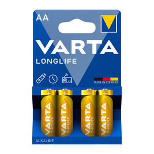 Varta Longlife Alcaline Stilo Confezione da 4 Pezzi - Product Image 1