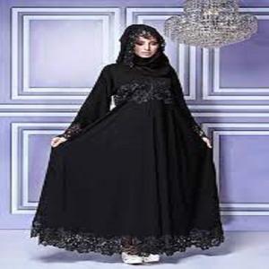 Abaya Elegante de Diseño Pesado, Color Negro con Detalles Dorados, Diseño Antiguo, de Alta Calidad, la Mejor, Lujosa y Elegante, en Venta - Product Image 2
