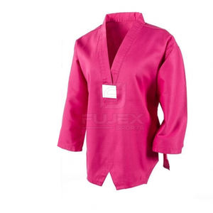 Haute qualité unisexe confortable coton Polyester Taekwondo uniforme respirant équipement d'arts martiaux pour hommes - Product Image 4