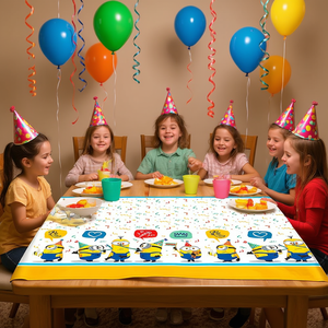 Mantel de Plástico para Fiesta de Minions, 1.2X1.8M, 2 Piezas, Decoraciones para Bolsas - Product Image 3