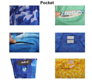 Shorts de plage à séchage rapide par sublimation en tissu extensible dans les 4 sens design personnalisé vente en gros de shorts de planche de surf pour hommes expédition DDP - Product Image 5