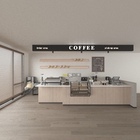 Comptoir de réception personnalisable de haute qualité pour cafés et bars Comptoir de bar au design unique