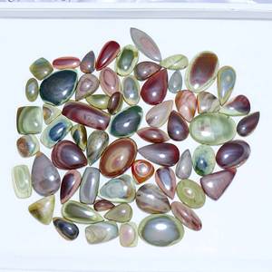 Cabujón de jaspe imperial natural, piedras preciosas de cuarzo de forma y tamaño mixtos sueltas para la fabricación de joyas - Product Image 1