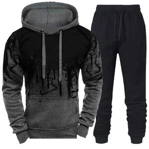 Conjunto de pantalones de chándal y Sudadera con capucha para hombre para máxima movilidad - Product Image 2